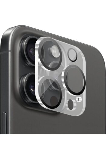 EVAX (TAM LENS) iPhone 15 Pro Max / 15 Pro Uyumlu Tek Parça Tam Kapatan Kamera Lens ve Yüzey Koruyucu