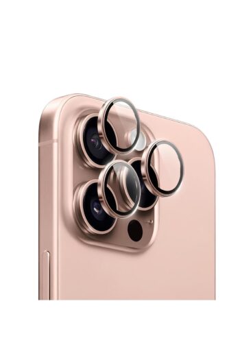 PiyasaSepeti Apple Iphone 16 Pro Max Gerçek Cam Safir Lens Koruma Pembe