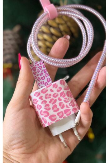 İPAX 18/20 W Iphone Şarj Aleti Kılıfı Leopar Desensarj Kablo Koruyucu Sarj Kablosu Koruyucu