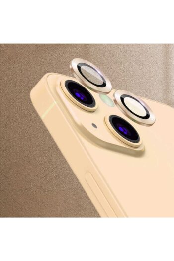 Zore iPhone 13 Uyumlu Baltazar CL-04 Kamera Lens Koruyucu-Gold