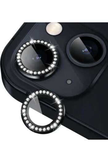 HyperAge iPhone 15 & 15 Plus Uyumlu Elmas Taşlı Kamera Lens Koruyucu Siyah 2'li]