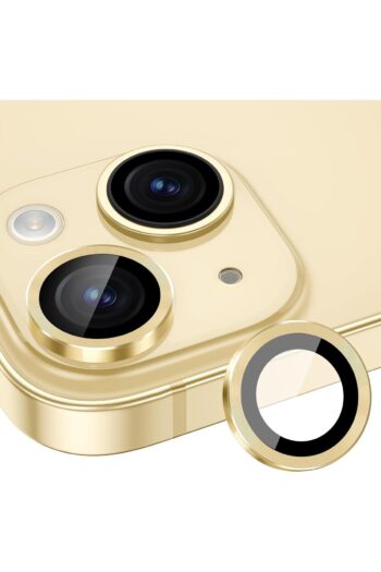 HyperAge Iphone 15 & Iphone 15 Plus Kamera Koruyucu Metal Çerçeve 9 Kat Sertleştirilmiş Cam Sarı [2'li Set]