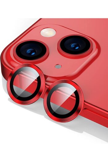 EVAX (METAL LENS) Iphone 13/13 Mini Uyumlu Kamera Koruyucu Lens Mercek Metal Çerçeveli 2li Set