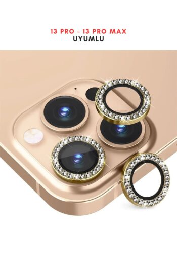 innovicase İphone 13 Pro / 13 Promax Uyumlu Taşlı Kamera Lens Koruyucu