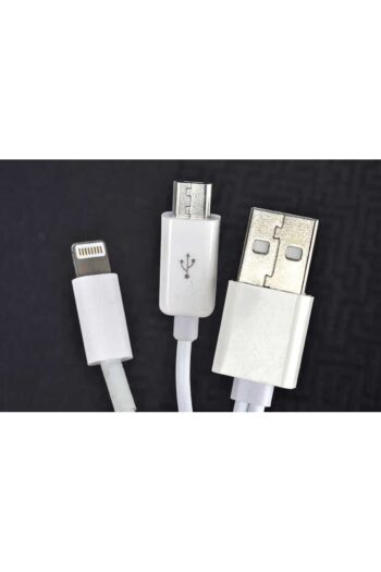 Zore Beyaz 2 Uçlu Lightning-Micro Usb Kablo 1M-btz