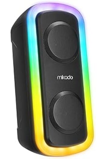 Genel Markalar MD-C18 Siyah 8W RGB Işıklı Taşınabilir Speaker Hoparlör