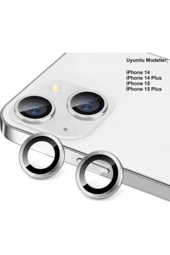 EVAX (METAL LENS) Iphone 14 / 14 Plus / 15 / 15 Plus Uyumlu Kamera Koruyucu Lens Metal Çerçeveli 2'li Set