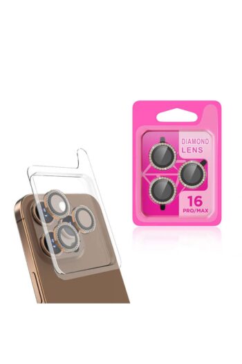Genel Markalar Apple iPhone 16 Pro Max Zore CL-06 Kamera Lens Koruyucu-Gold