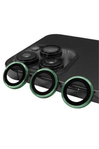 Goktugaksesuar iPhone 14 Pro Max Uyumlu Zore CL-07 Kamera Koruyucu-Koyu Yeşil