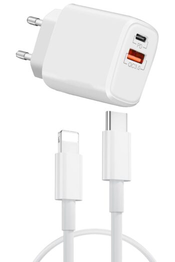 New Market Ios Uyumlu Telefon Kulaklık Bluetooht Lightning Şarj Kablosu Hızlı Şarz Adaptor Ve Kablo Seti