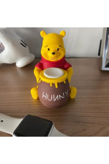 huni Apple Watch Stand Winnie The Pooh El Boyaması Figür Sevimli Ayı Akıllı Saat Standı