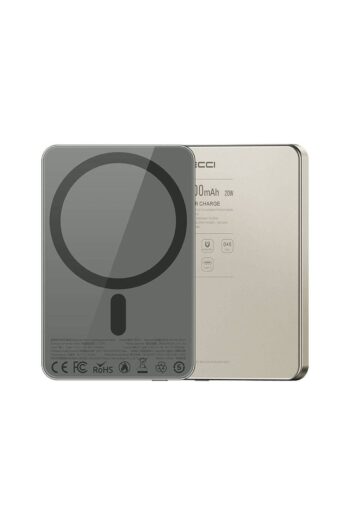 Recci Magsafe Powerbank 15W 5000mAh Recci RP25 PD 20W Ultra İnce Hızlı Şarj Özellikli Gold