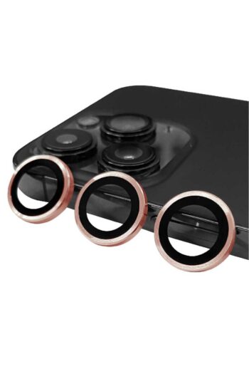 Genel Markalar iPhone 14 Pro Max Uyumlu Casey Mobile CL-07 Kamera Lens Koruyucu-Rose Gold