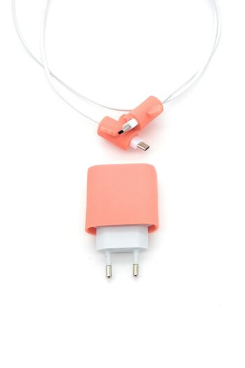 Spelt Iphone 18w 20w Hızlı Şarj Aleti Başlığı Adaptörü Için Koruma Ve Kablo Ucu Koruyucu Kılıf Set