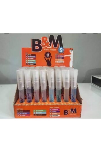 B&M Kalem Parfüm Şefaf 8 ml 48 Adet (BAY VE BAYAN) Şeffaf