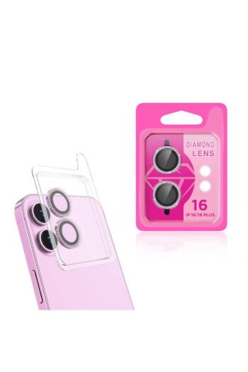 Rivor Apple iPhone 16 Plus Uyumlu Lens Koruyucu Simli Temperli Cam Kamera Koruyucu Metal 2 li Set