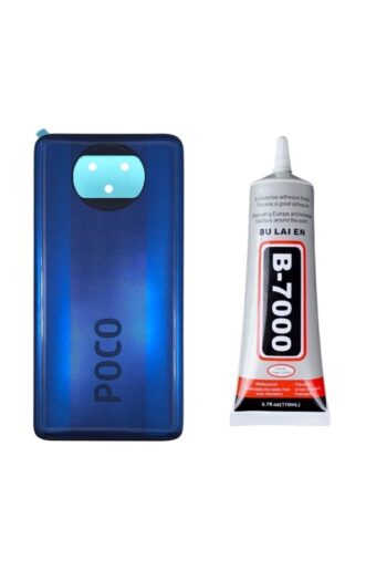 VMR Xiaomi Poco X3 Pro Uyumlu Arka Pil Batarya Kapağı Mavi