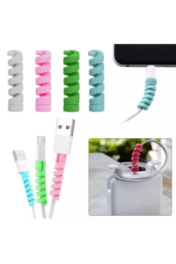 Genel Markalar Sipiral Kablo Koruyucu Silikon Set 4'lü Paketli Cable Protector İthalatçı Garantili 1 Yıl Belirtilme