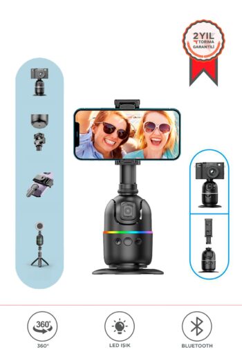 Torima P03 Yüz Takip 360° Gimbal Öz Çekim Telefon Sabitleyici Tutucu Video Akıllı Tripod