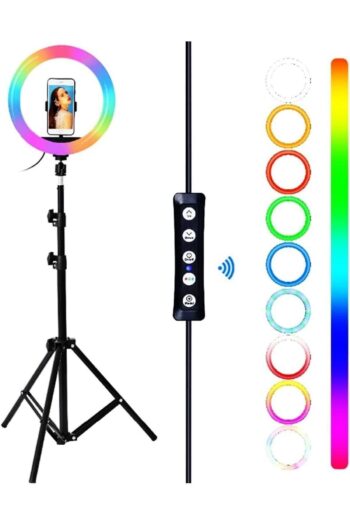 Sarftech Ring Fill Light Led Işıklı Tripod 10 Inç Halka Youtuber Tiktok Makyaj Işığı Ayaklı Tripot