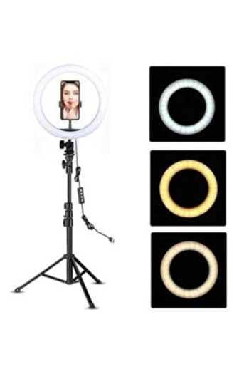 Genel Markalar Youtuber Led Tripod Işıklı Telefon Tutucu Makyaj Işığı Ring Light Tripod 10 Inç