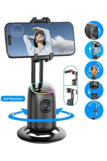PREPARE Profesyonel Gimbal 360° Yüz Takip Telefon Sabitleyici Tutucu Video Canlı Yayın Akıllı Tripod P03