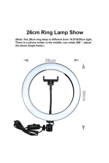 LESGO Ring Light Youtuber Tiktok Çekim Halka Işıklı Telefon Tutucu Makyaj Işığı 10 Inç Telefon Tutucu