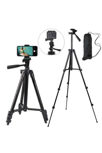 MEZİGARC Iphone Tüm Serilerle Uyumlu Siyah Tripod Iphone 6 / 7 / 8 / 11 / 12 / 13 / Pro Max Tutucu Tripot