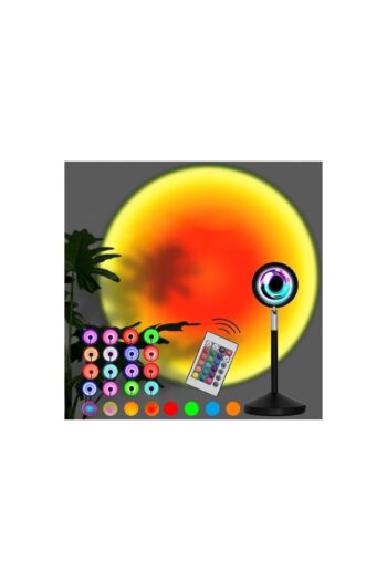 Asfal Kumandalı Ayaklı 16 Renkli Gece Lambası Günbatımı Sunset Işık Tripod 180 Derece Dönebilir