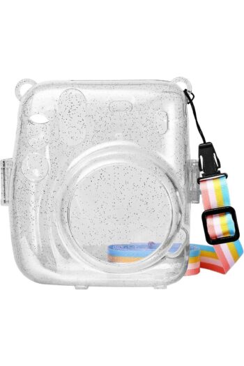 Trendfone Fuijifilm Instax Mini 12 Simli Şeffaf Kılıf-askı Hediyeli, 10 Fotoğraf Kapasiteli Sert Plastik