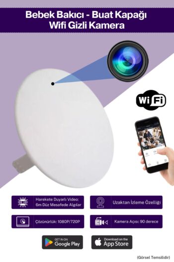 Viontra Tech Buat Kapağı Gizli Kamera - Bebek Bakıcı Kamera uyumlu