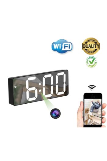 teknospy Dijital Masa Saati Gizli Wifi Kamera Hareket Sensörlü Ses Video Kayıt 32gb