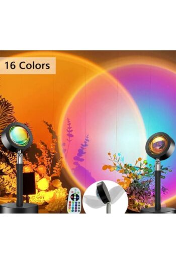 MATECHNO Gece Lambası Projektör Kumandalı Sunset Gün Batımı 16 Renk Işık Sunset Lamp Oda Aydınlatma