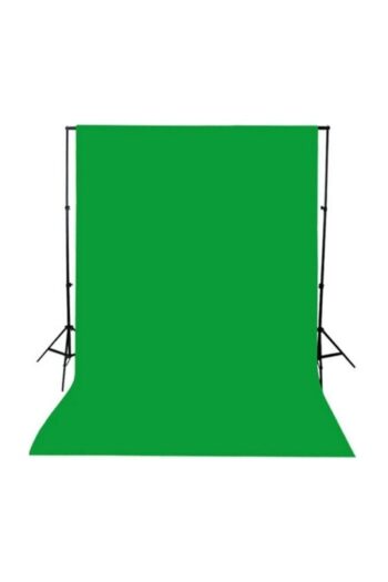 Dymax Ürün Çekimi Fotoğraf Ve Stüdyo Çekimleri Için Yeşil Fon Perde + Stant 2x3 Metre Stand+fon Perde Set