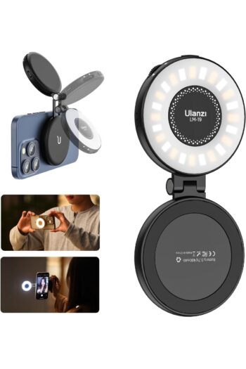 ulanzi LM19 Manyetik Selfie Işığı, Magsafe ile Uyumlu LED Dolgu Işığı, Selfie/Fotoğrafçılık/TikTok/Zoom