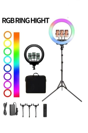 Voground Mega Boy 18 Inç Rgb Ring Light Blogger Youtuber Led Halka Işık 2.1 Mt Tripod Rgb Ring Light