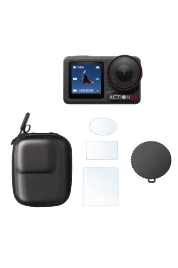 Teknoroket Dji Osmo Action 5 Pro Aksesuar Seti (5 PARÇA ,ÇANTA,EKRAN KORUYUCU,LENS KAPAĞI)