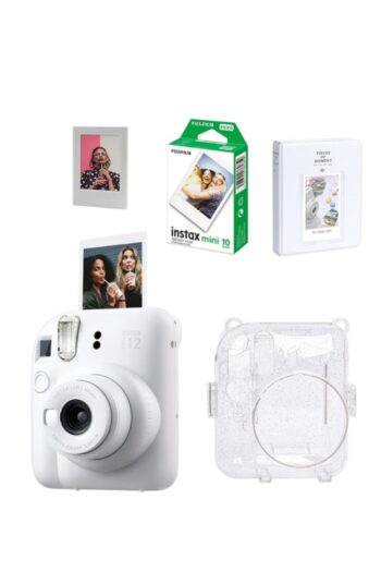 Fujifilm Instax Mini 12 Fotoğraf Makinesi-10lu Film-simli Pleksi Kılıf-64lü Albüm Ve Mıknatıslı Çerçeve Set 2