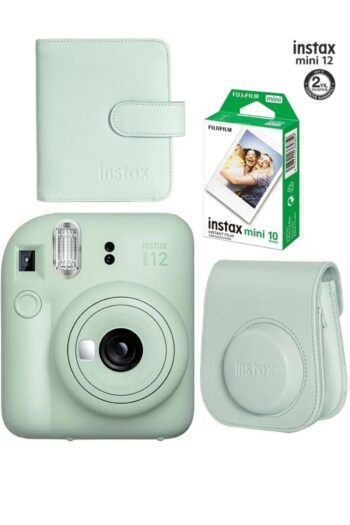 Fujifilm Instax Mini 12 Yeşil Fotoğraf Makinesi 10'lu Film Ve Albümlü Çantalı Seti-fotsı00197-st4-10-ka-dk