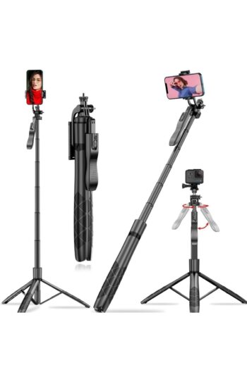 Kensa Tripod L16 Bluetooth Çok Fonksiyonlu Kablosuz Kumandalı Tüm Akıllı Telefonlara Uyumlu Büyük Boy