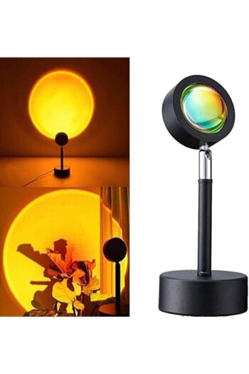 Asfal Havalı, Romantik Ortam Işığı Günbatımı Sarı 180 Derece Dönen Gece Lambası Işığı Sunset Yellow Tripod