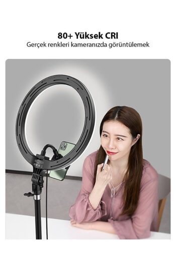 SNEXPRES Ring Fill Light Led Işıklı Tripod 12 Inç Halka Youtuber Tiktok Makyaj Işığı Ayaklı Tripot
