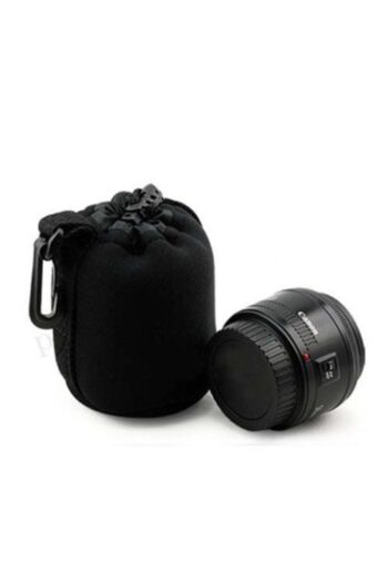 Mettzchrom Yongnuo 50mm Lens Için Neopren Yumuşak Kılıf Koruyucu Kılıf Lens Çantası