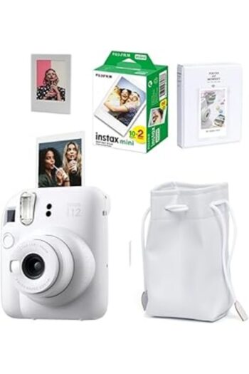 Genel Markalar Fujifilm Instax Mini 12 Fotoğraf Makinesi-20Li Film-Büzgülü Kılıf-64Lü Albüm Ve Mıknatıslı Çerçeve