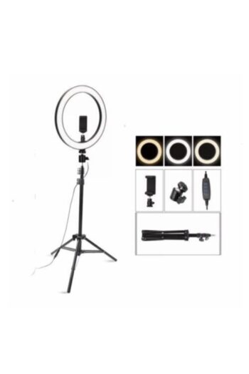 Mi7a Halka Led Işık 10 Inç Ve 2.1 Metre Tripod Fotoğraf Video Çekim Işığı Ring Light