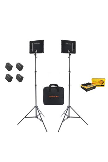 Godox Ledp260c Video Işığı Ikili Işık Kiti (bataryalı)