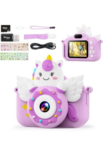 TIATUA Çocuk Kamerası, 32 GB SD Kartlı ve Selfie Moduna sahip, 1080P Dijital Kamera 3-10 Yaş