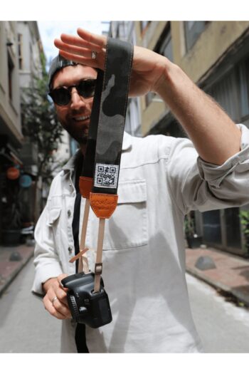 POWBAG Ayarlanabilir Fotoğraf Makinesi ve Kamera Boyun ve Omuz Askısı Kamera Aksesuarları Siyah Kamuflaj