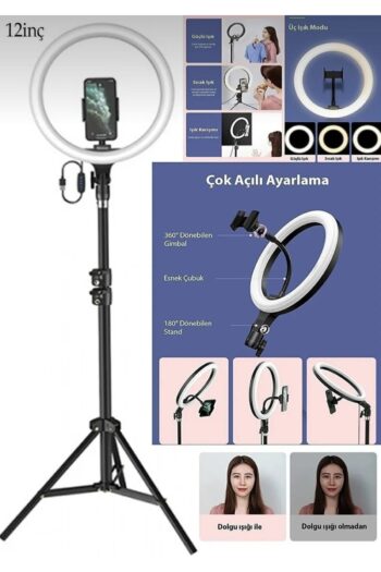 fortrek Ring Fill Light Led Işıklı Tripod 14 Inç Halka Youtuber Tiktok Makyaj Işığı Ayaklı Tripot 14inç