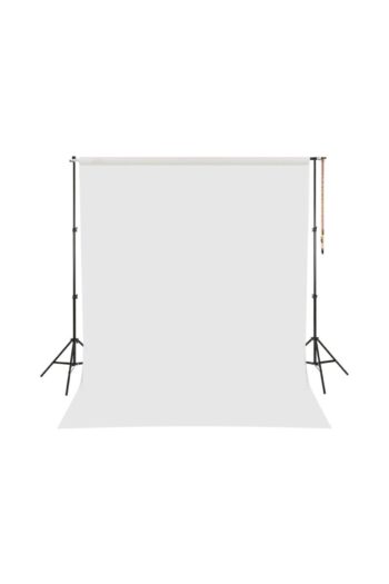 fdox Beyaz Fon Perde  150x250 cm AYAKLI MAKARA ZİNCİRLİ ürün çekimi,vesikalık,white screen